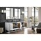 James Martin Vanities Athens 72in Double Vanity, Glossy White w/ 3 CM White Zeus Quartz Top E645-V72-GW-3WZ - alternate 4